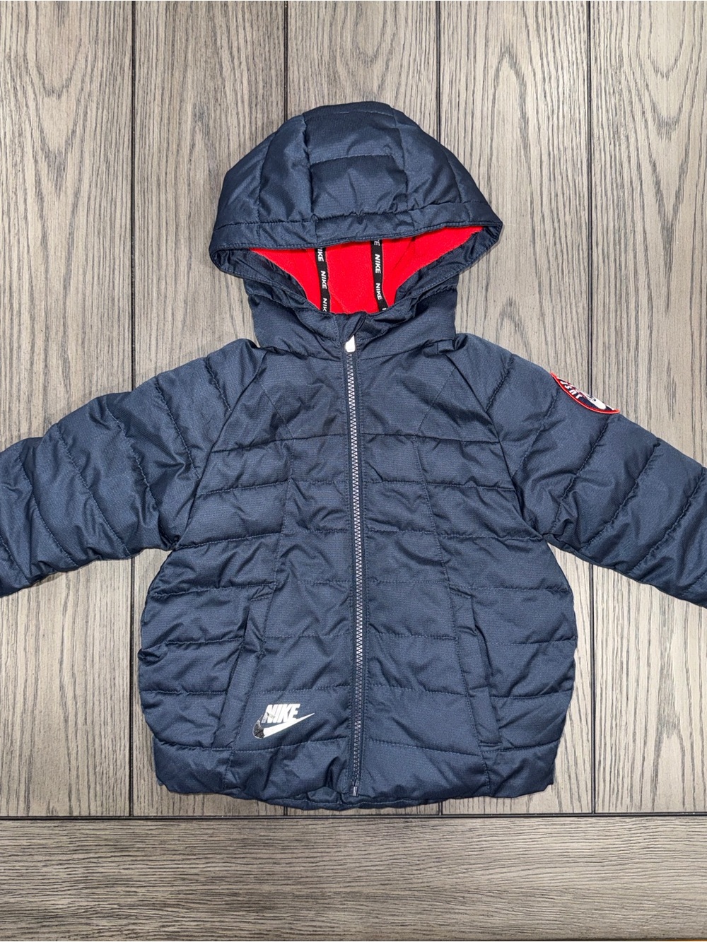 Nike Kids Puffer Jacket Navy Size 3T Outerwear Outdoors Coldgear Winter Gorpcore